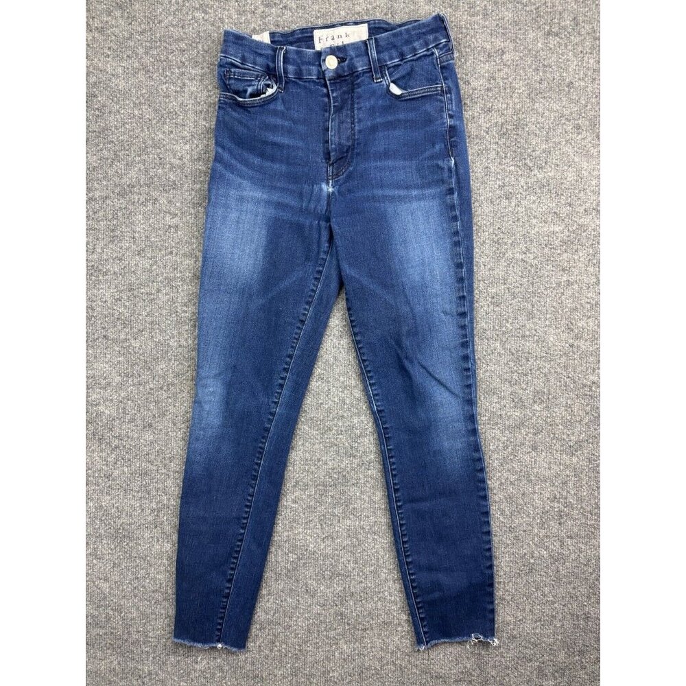 Frank & Eileen Sligo Jeans Women's 27 Blue Denim Skinny Mid Rise Made In USA